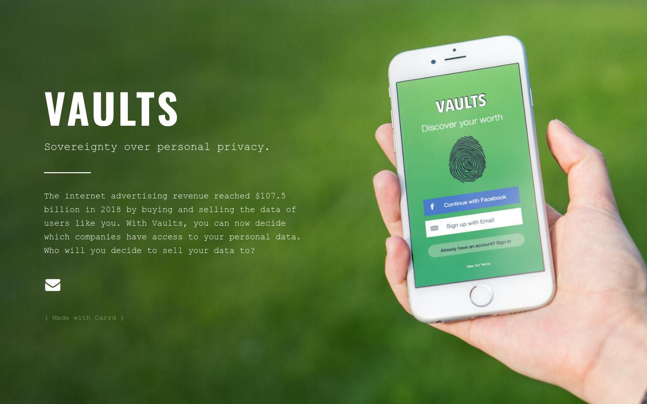 Carrd profile picture for @vaults